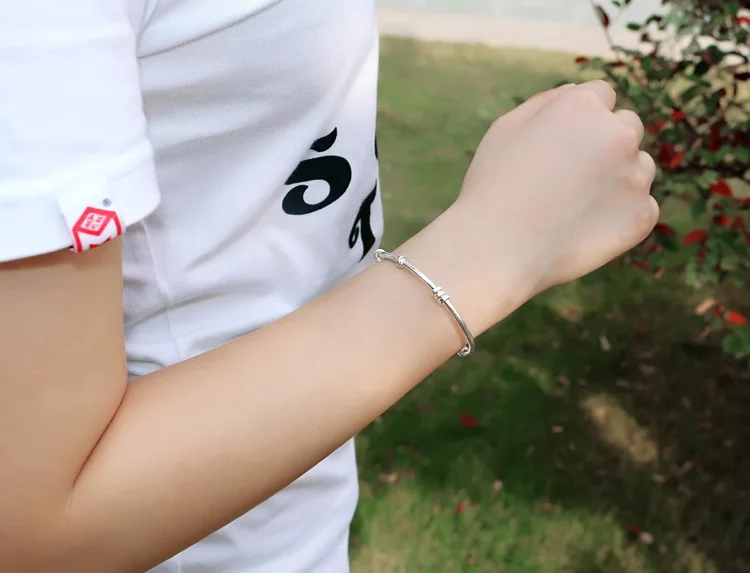 Упаковка почтой распродажа женский модный браслет из стерлингового серебра 925