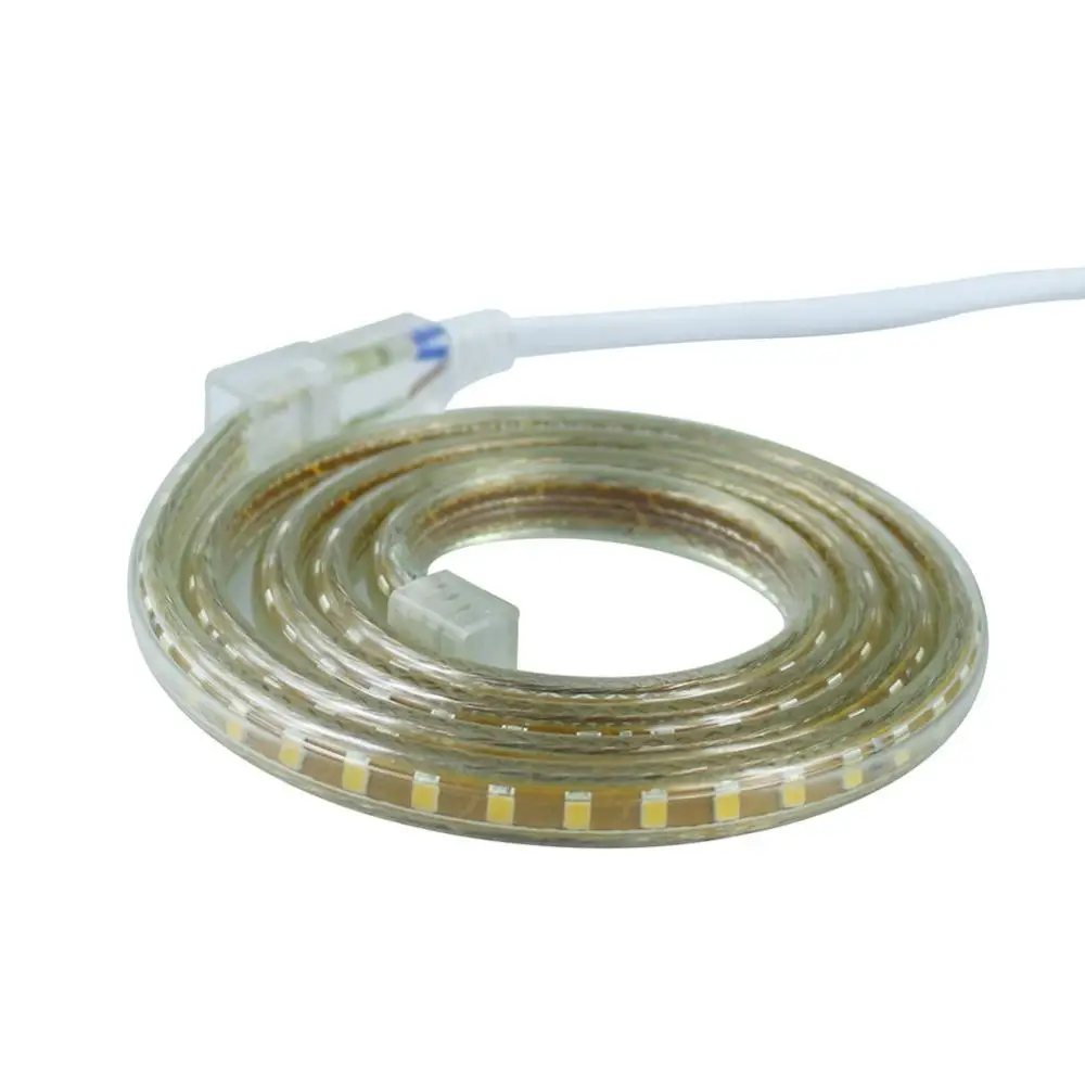 Гибкая светодиодная лента 220 В 2835 SMD 120 светодиодов/м желтая печатная плата 1 м/2 м/3
