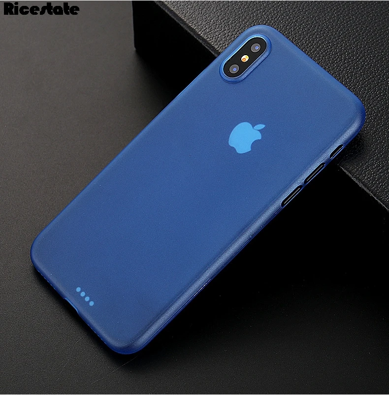 Ультратонкий чехол Ricestate 0 3 мм для iPhone X R S MAX задняя крышка iphone XR XS матовый
