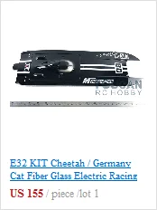 E32 PNP Cheetah/Германия Cat стекловолокно Электрический гоночный скоростной Радиоуправляемый катер W/120A ESC/3200KV бесщеточный мотор/водяное охлаждение черный