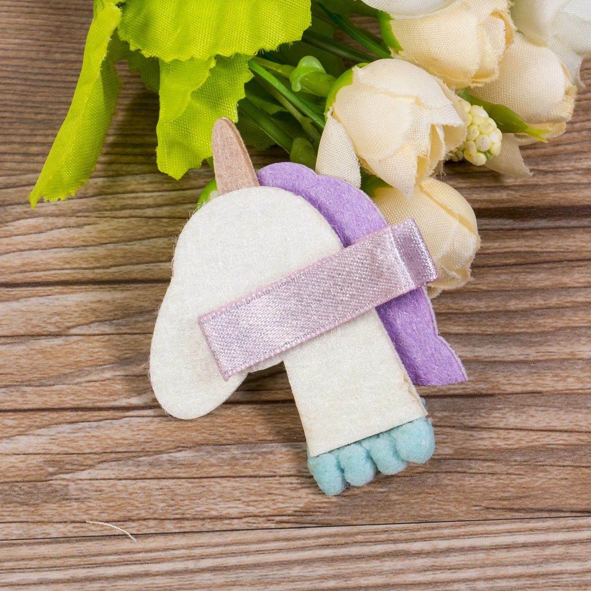 2 Patterns Available Baby Headband Unicorn Party Cartoon Purple Hair Accessories Girls Pins Clips Kids Haarband | Детская одежда и