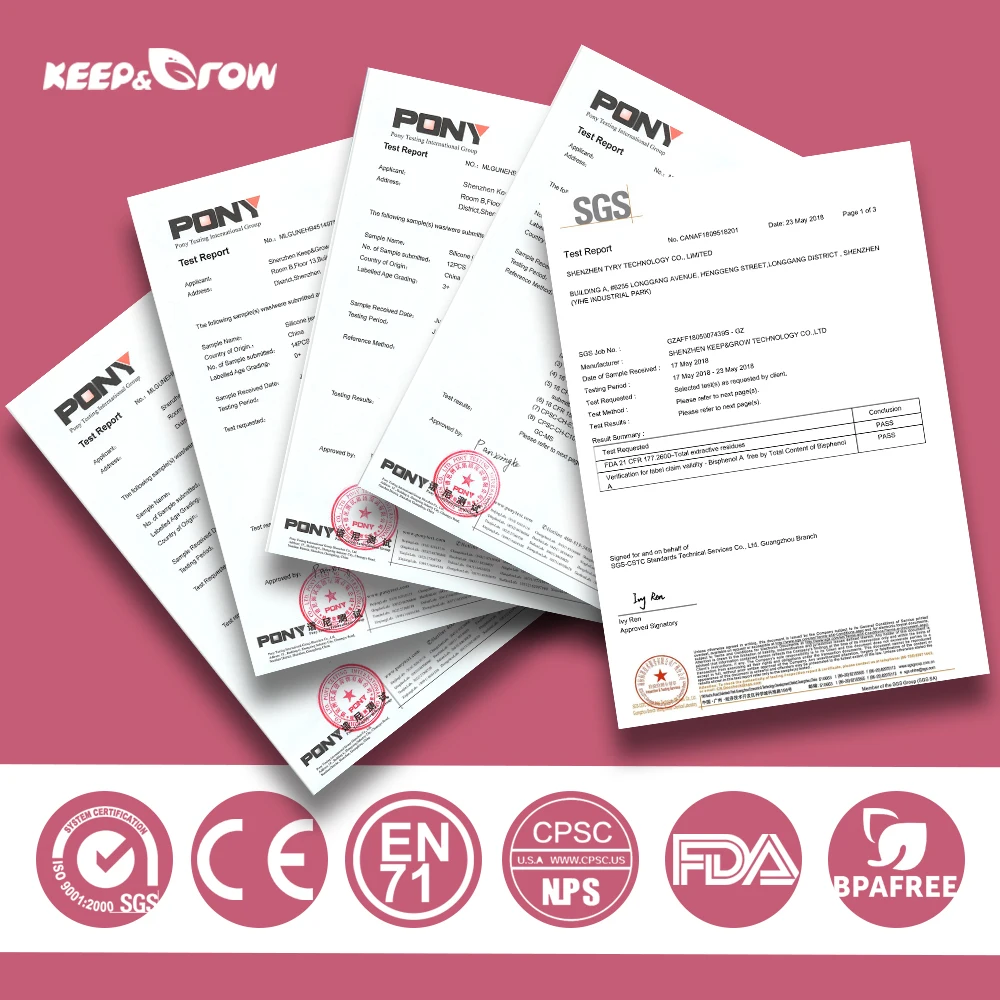 Бусины силиконовые Keep &amp Grow 10 шт. без БФА Детские Жевательные бусины для