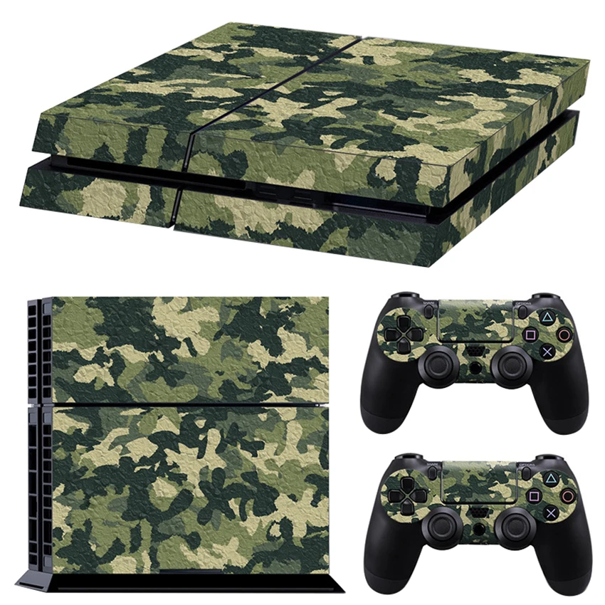 Классическая наклейка на PS4 камуфляжная виниловая чехол консоль Sony Play Station 4 и 2