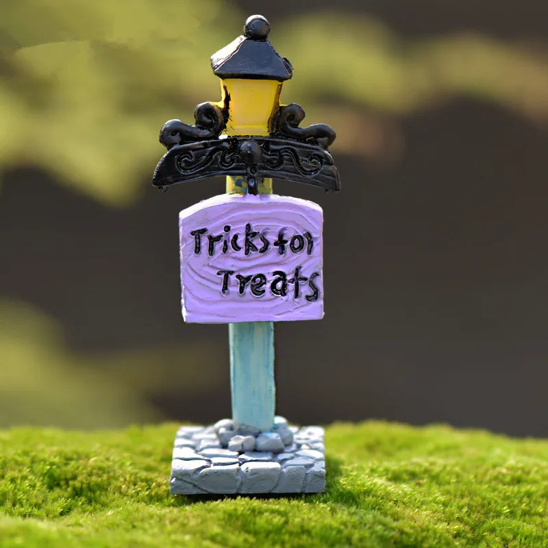 2 шт./лот Хэллоуин уличный фонарь Феи сада миниатюры бонсай Декор Ремесло