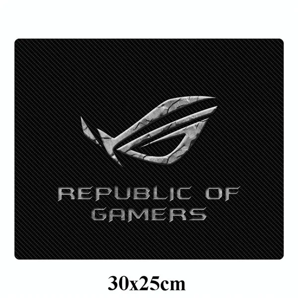 Синий 30x25 см ASUS игровой коврик для мыши маленького размера резиновый офисный коврик с запирающимся краем аксессуары для ПК коврик для мыши для геймеров - Цвет: Синий