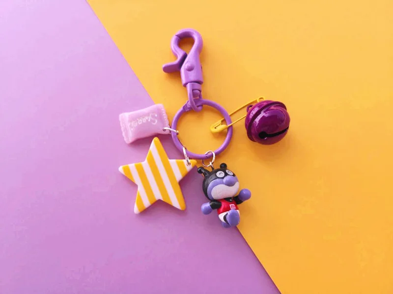 Японский милый мультяшный Супермен Anpanman брелок держатель для ключей женщин