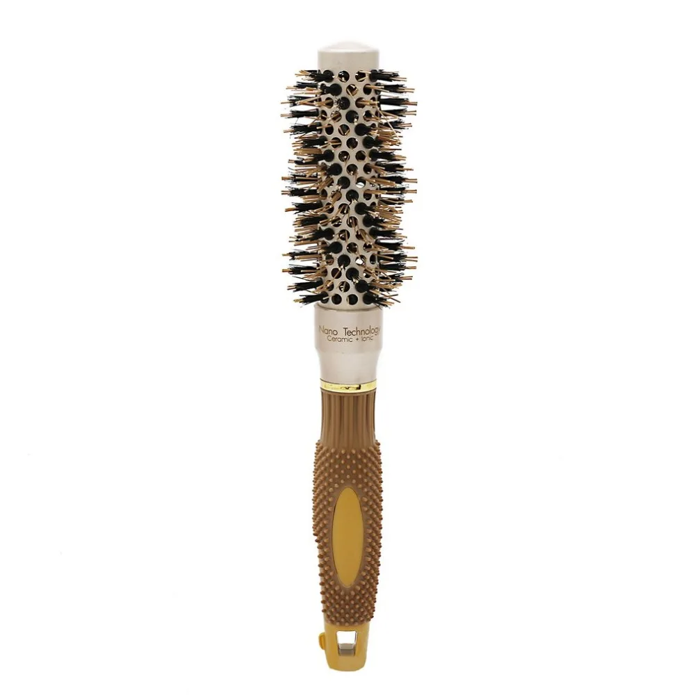 1PCS Round Hair Comb Hairdressing Curling Brushes Ceramic Iron Brush Curler Magic | Бытовая техника