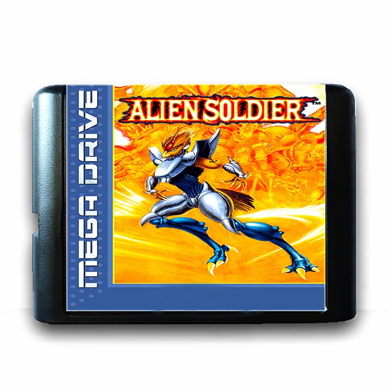 16 битная игровая карта Alien Soldier для Mega Drive видеоконсоль Genesis|Картриджи| |