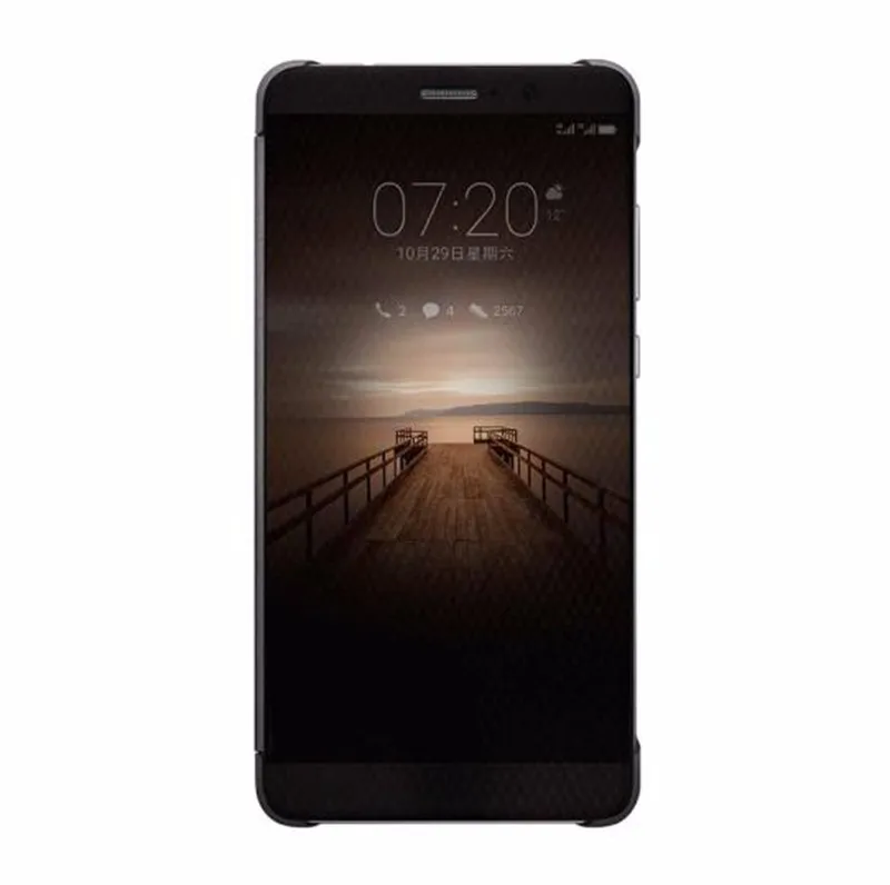 Для huawei mate 9 чехол Официальный Интеллектуальный Smart View Vindow из искусственной кожи