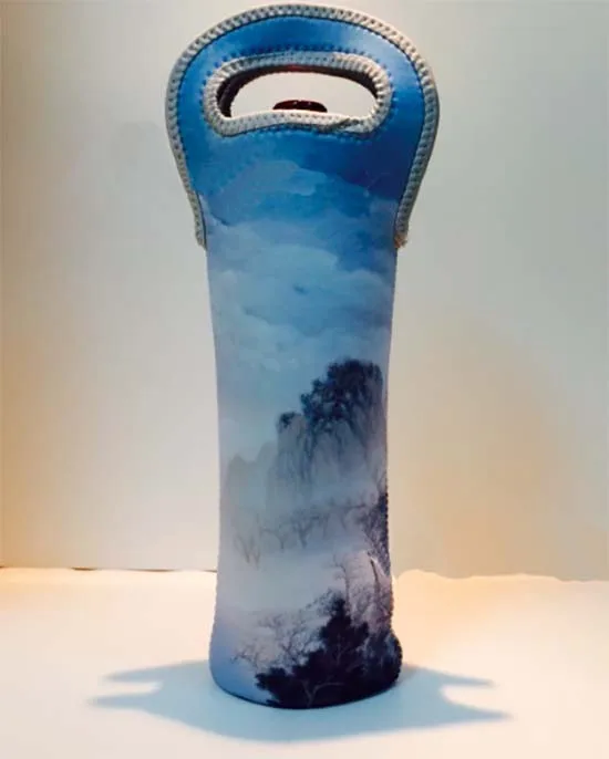 Custom Design Red Wine Cooler Bag For Bottle Neoprene Cover Insulated Drink Sleeve Holder Waterproof |
