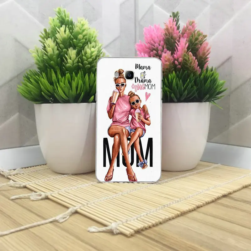 Чехол для Samsung Galaxy A3 A5 A7 J2 J3 J4 J5 J6 J7 J8 2016 2017 2018 мягкий чехол из ТПУ с надписью i love Mom Baby