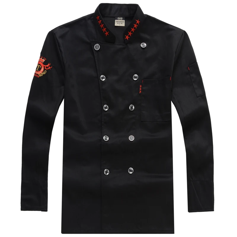 Униформа шеф повара с длинными рукавами Рабочая форма куртка одежда для