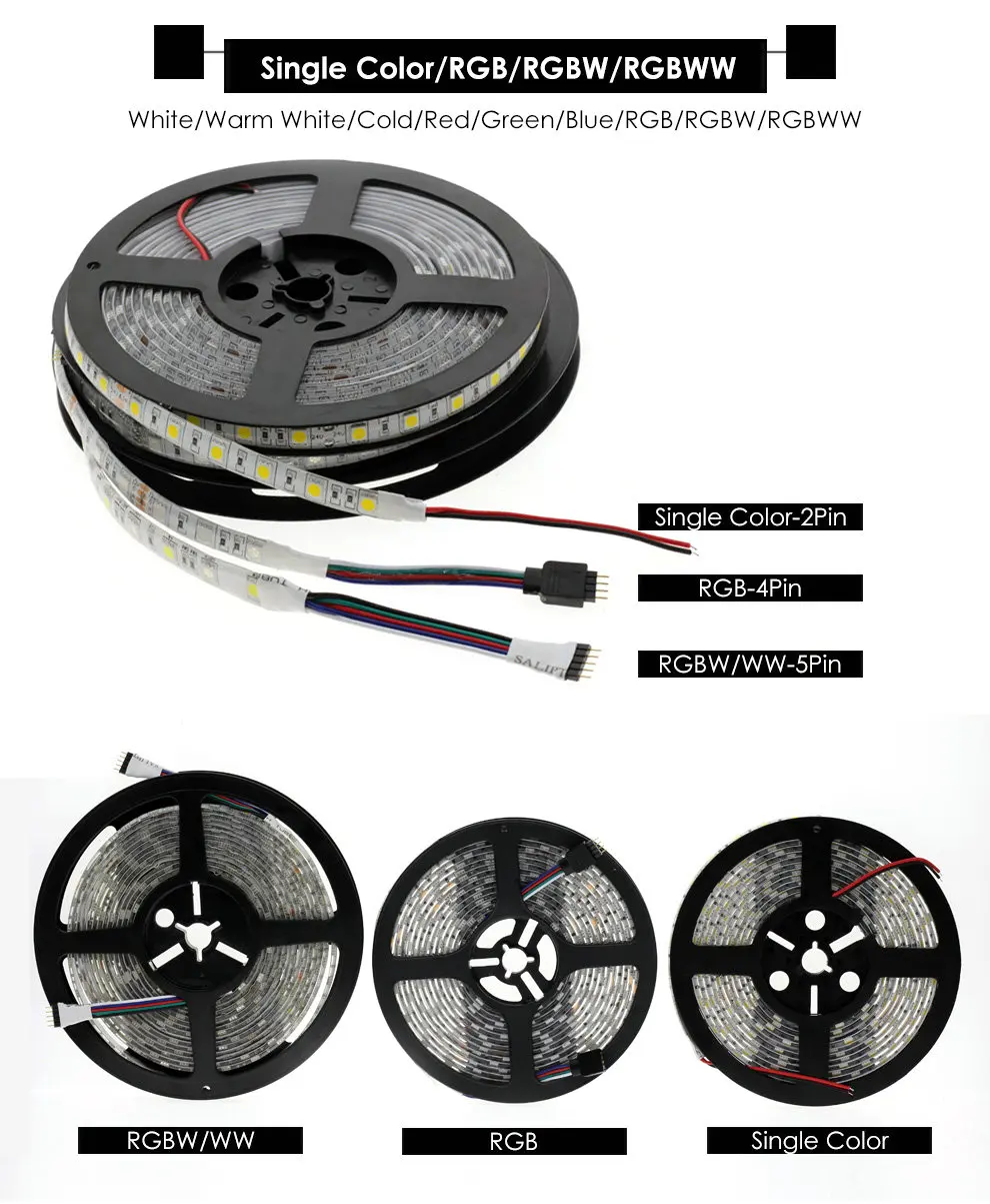 DC24V Светодиодная лента 5050 гибкий светодиодный светильник RGB RGBW Белая теплая белая водонепроницаемая светодиодная лента 60 Светодиодный s/m 5 м/лот