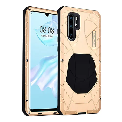 gold Для huawei 30 Pro корпус авиации Алюминий сплав металл+ кремнезема задняя крышка для huawei P30 Lite/P30 телефон случаях - Цвет: gold