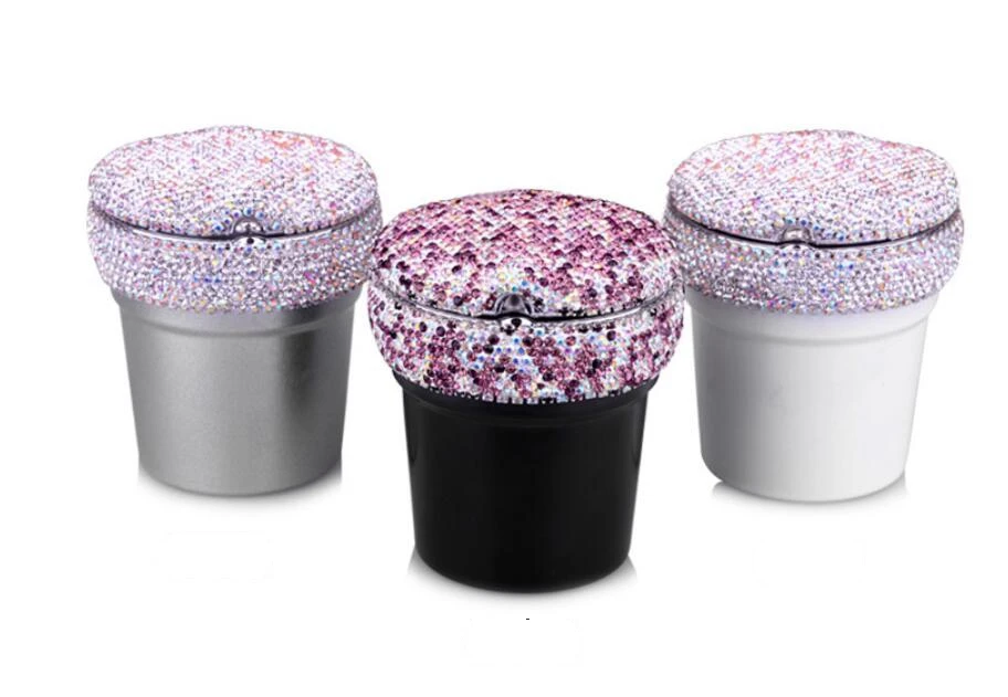 Высококачественная Автомобильная ключница со стразами Мерцающая светодиодная