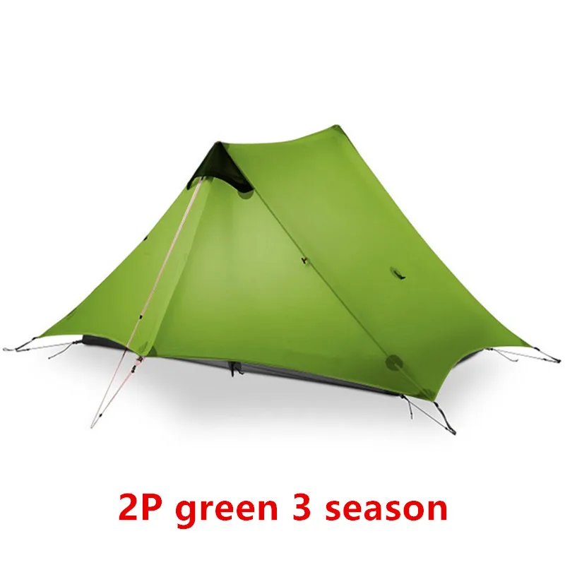 2P green 3 season A 3F UL GEAR LanShan 2 Tent Oudoor Ultralight Camping 15D Silnylon 1 Person 2 Person Tent 3 Season Tent Winter 4 Season Tent - Цвет: 2P green 3 season A