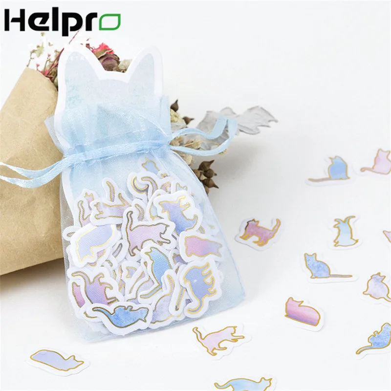 Helpro 100 шт./компл. милая бумага для кошки наклейка s милый дневник планировка