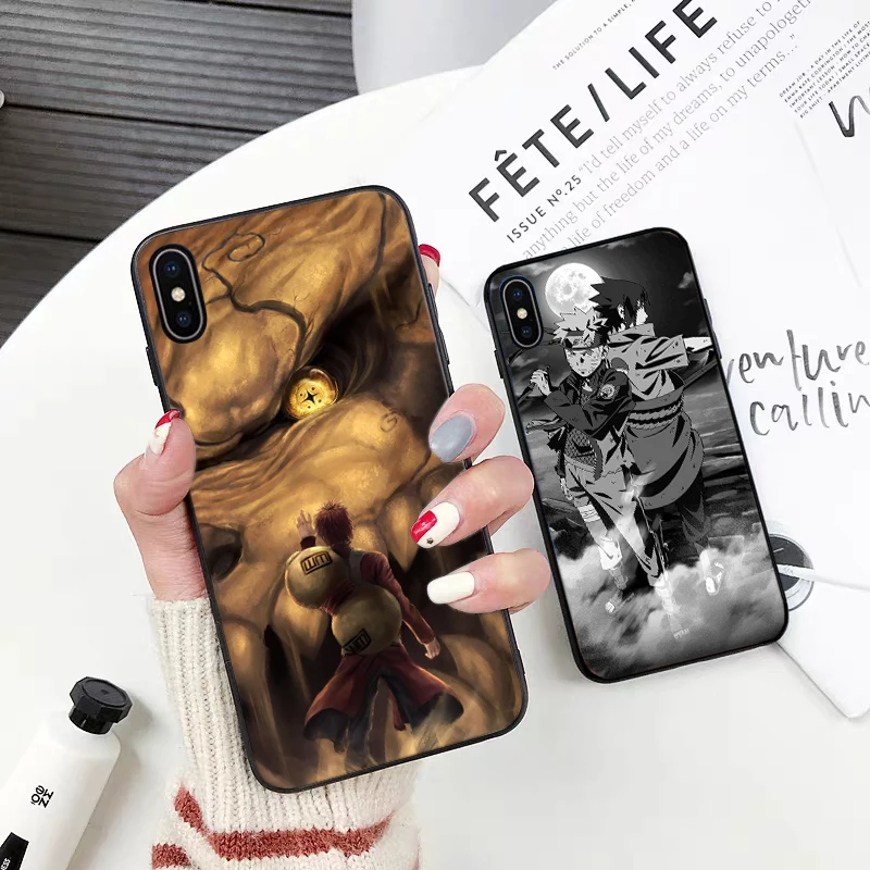 Рельефный силиконовый чехол с аниме наруто для iPhone 5 женский 6 6S Plus 7 8 11 Pro X XS Max XR |