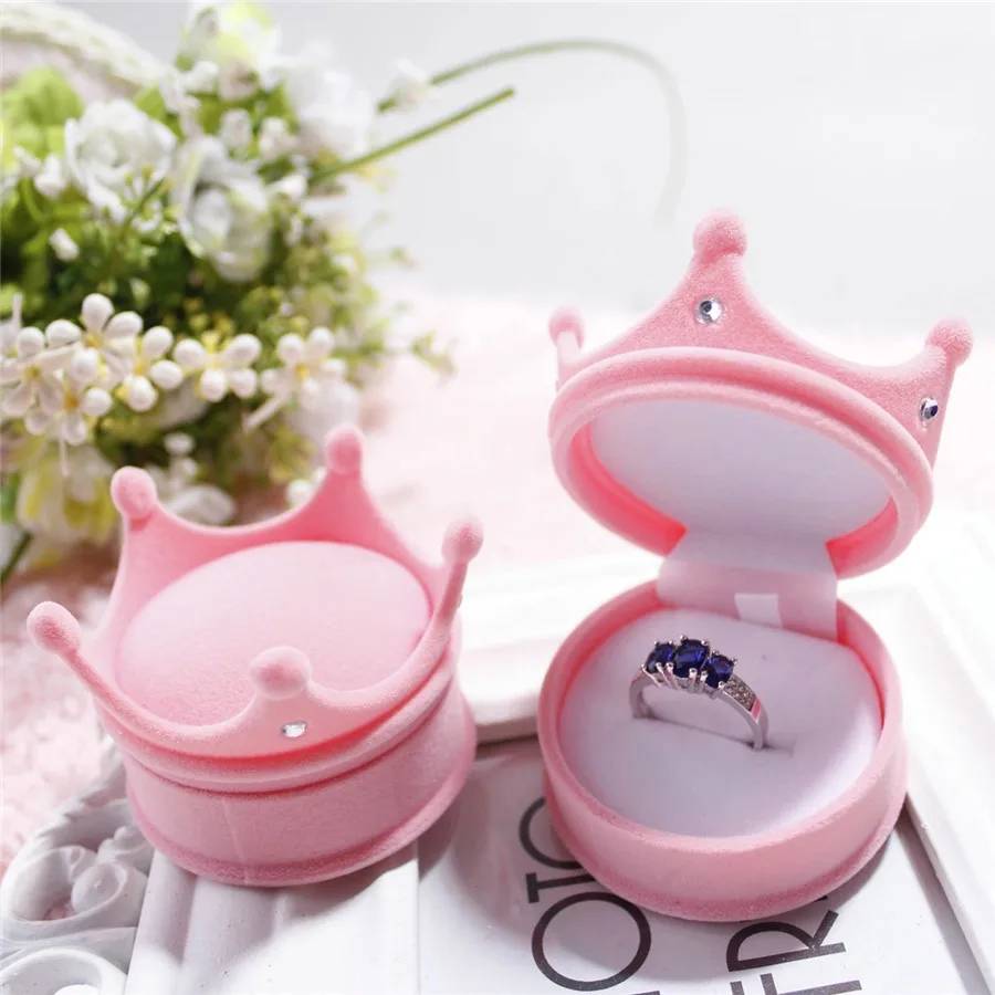 Imperial crown flannel Necklace box with cover jewelry Bracelets necklace Packing Customized wedding gift | Дом и сад