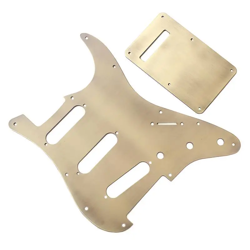 Алюминиевый сплав HH Pickguard щит царапина Пластина для ST для Fender электрогитары инструмент Аксессуары(GQ53