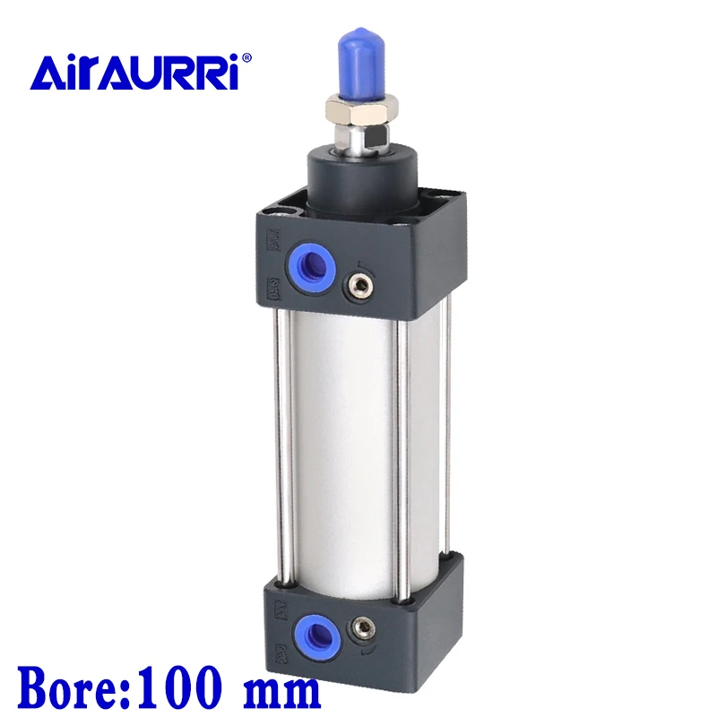 

Standard Air Cylinders 100mm Bore Double Acting Pneumatic Cylinder SC 50/75/100/125/150/175/200/250/300mm Stroke Hot Sale