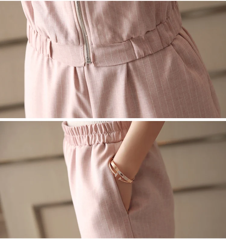 Новый спортивный костюм в полоску простые женские брюки костюмы из 2 предметов