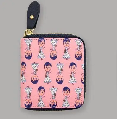 1 Aurore and duck Tabom market мини-кошельки милые забавные кошельки в Корейском стиле для девушек женские кошельки для монет Notecase Япония 18 новая симпатичная сумка - Цвет: 1