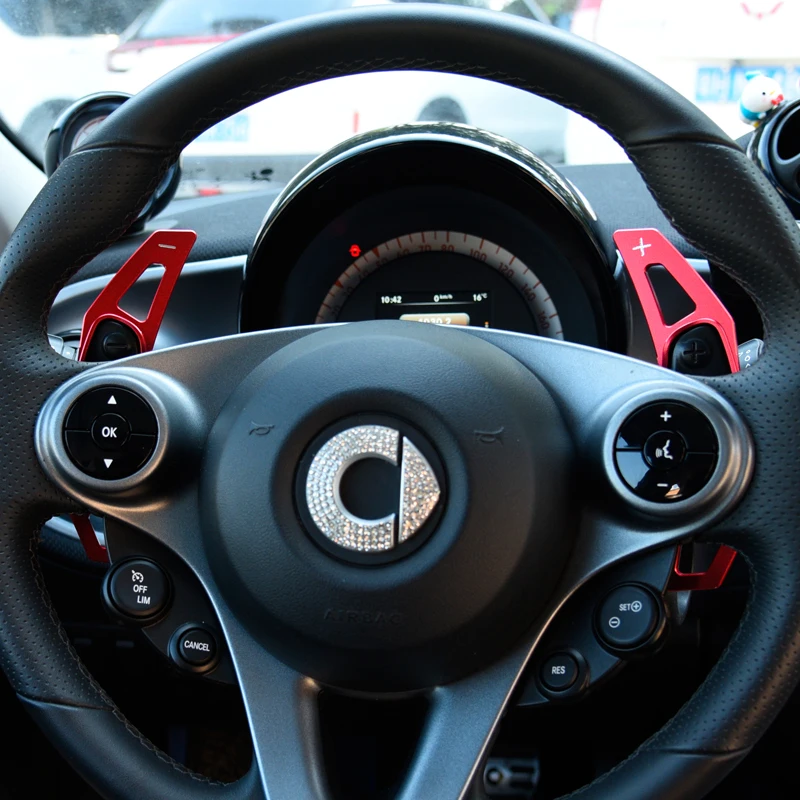 2 шт алюминиевый сплав Рулевое колесо для Mercedes Smart Fortwo Forfour 453 451 автомобильные аксессуары модификация автомобиля