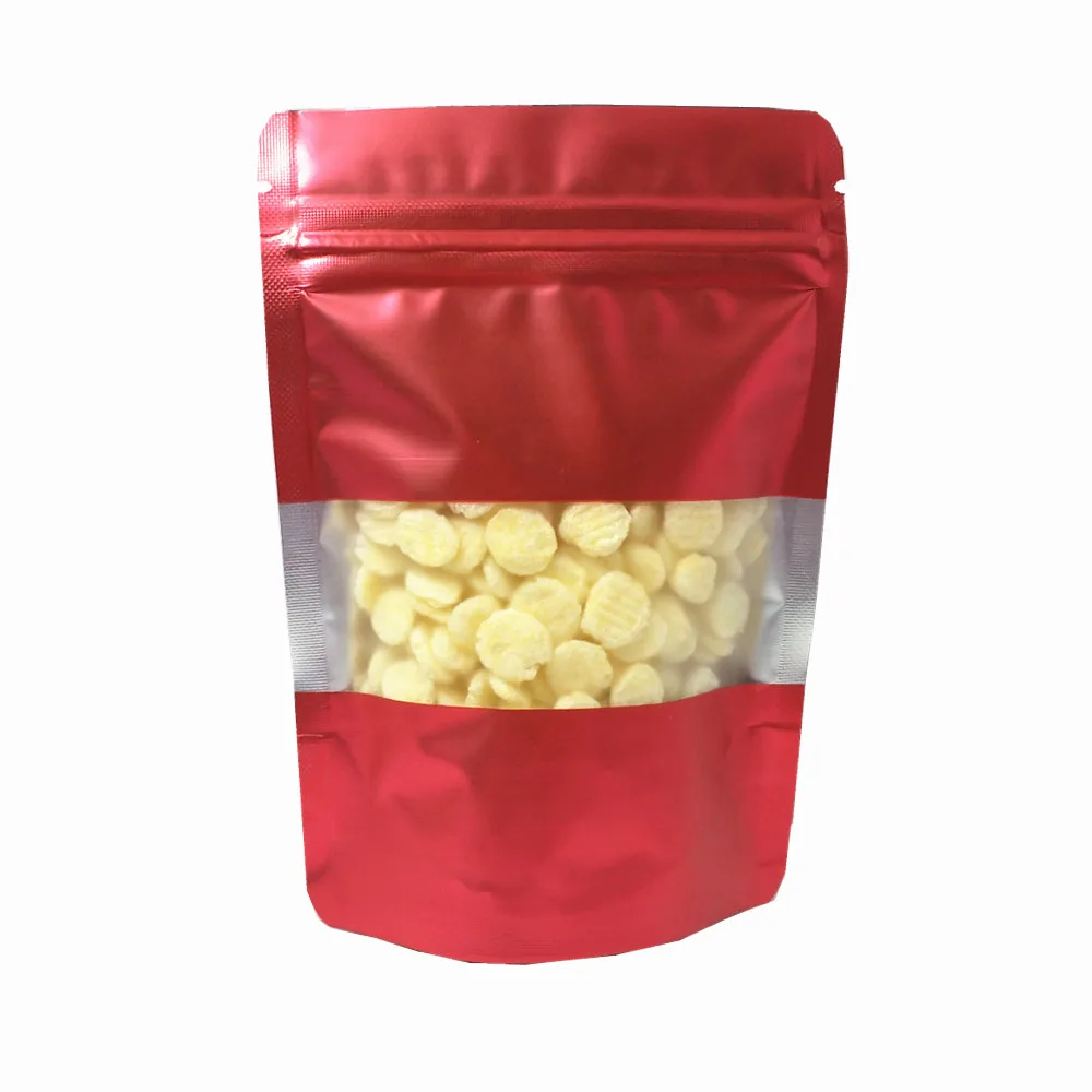 100 шт стоьте вверх Мешки Фольги Ziplock теплоизоляционные влагостойкие сальники мешок для хранения еды пластиковые окна пакеты из майлара Resealable