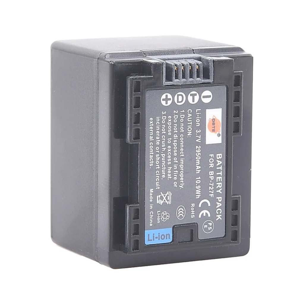Запасная деталь DSTE для Батареи 2x BP 727(F) совместимая с фотокамерой Canon VIXIA HF R30 R32 R40 R42