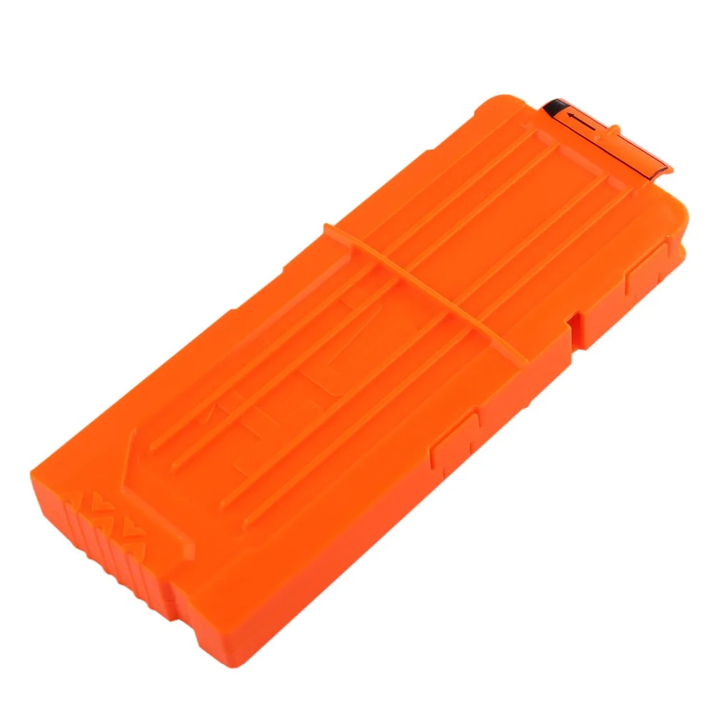 

reload clip magazine game of darts soft bullet toy gun plastic magazines replacement clip orange for a strike nerf bars