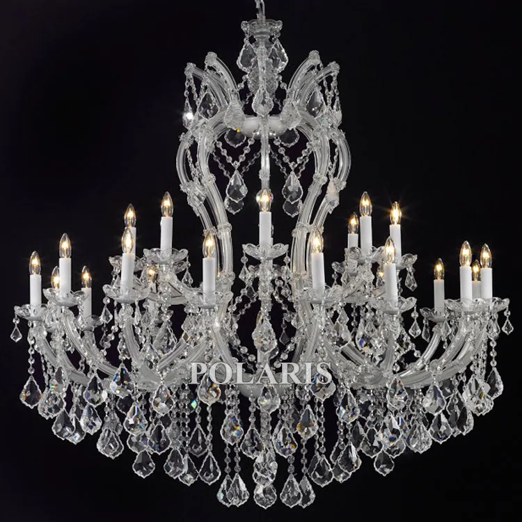 Классическая подвесная люстра с кристаллом Марии Терезы 25 лампочек Chamdeliers