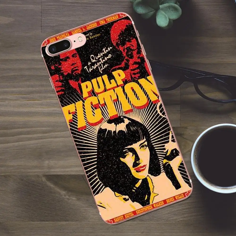 Bixedx Pulp Fiction Movie For Huawei G8 Honor 5C 5X 6 6X 7 8 9 Y5II Mate P7 P8 P9 P10 P20 Lite Plus 2017 TPU Cover Case | Мобильные
