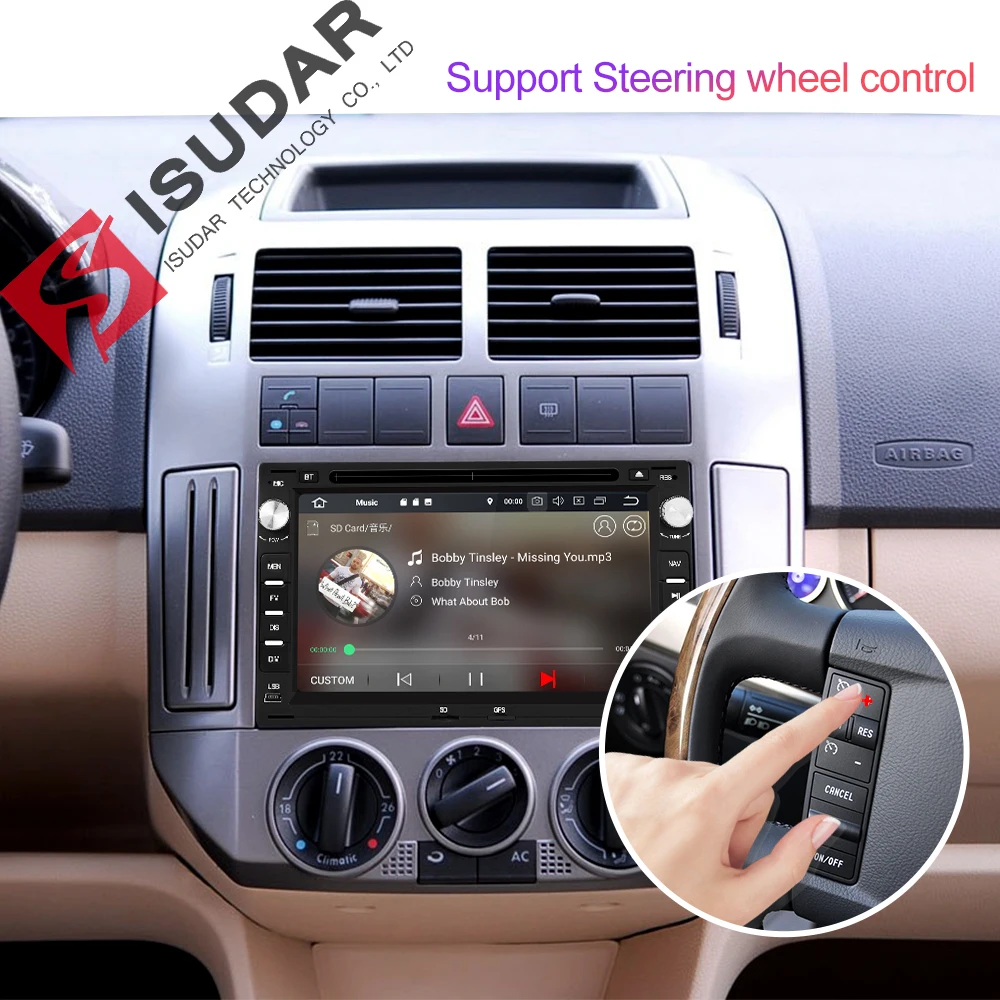 Isudar штатная автомагнитола навигация с навигатор 2 Дин радио Gps на Android 8 1 для