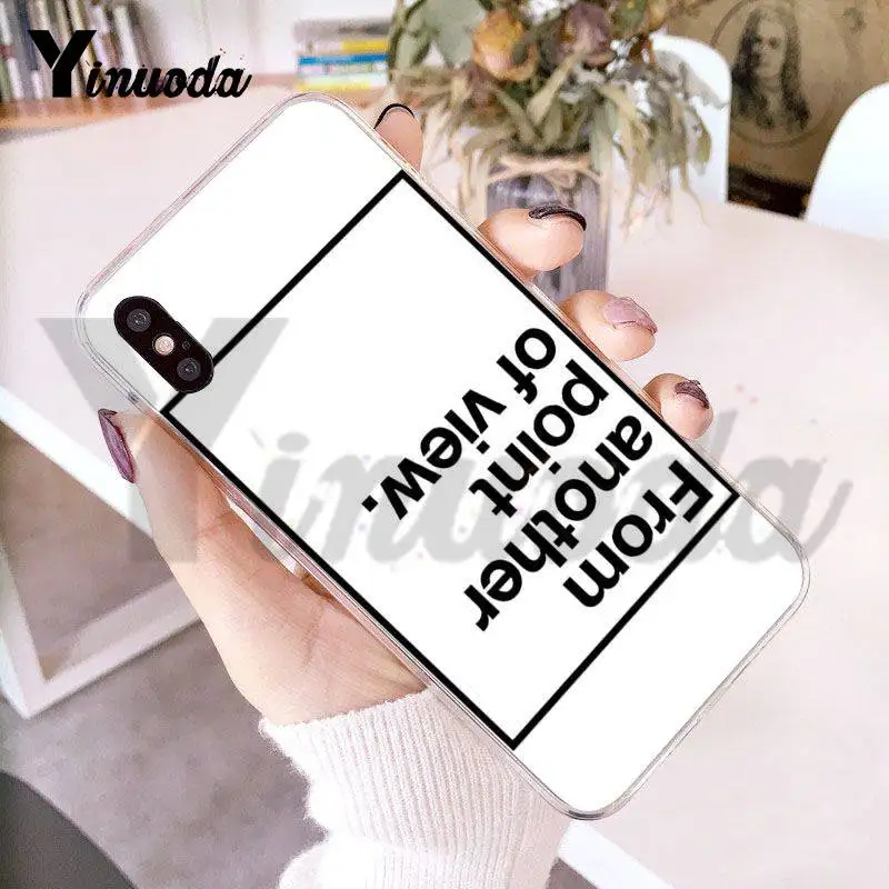 Чехол Yinuoda для iphone 7 6 X простой чехол с надписью на английском языке Вдохновляющие