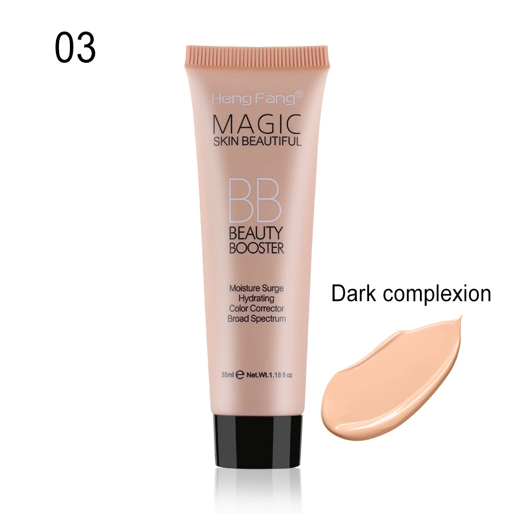 03 Dark Complexion 1 шт., водостойкая основа для осветления, Солнцезащитный блок, стойкая отбеливающая основа для лица, BB крем, матовый консилер, инструменты для макияжа - Цвет: 03 Dark Complexion