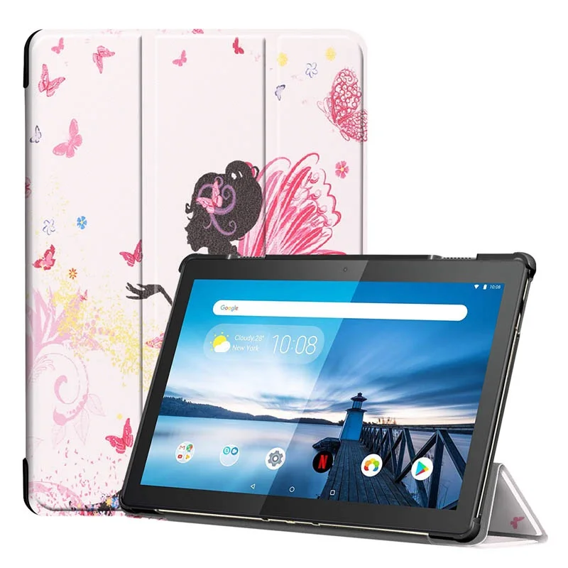 JLNH Чехол из искусственной кожи для lenovo Tab M10 TB-X605F TB-X605L, Тонкий Магнитный чехол-подставка для lenovo M10 10,1, чехол для планшета+ пленка - Цвет: JLNH