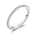 Женское кольцо WOSTU, модное кольцо из стерлингового серебра 925 пробы с прозрачным фианитом, геометрическое, штабелируемое, подарок на свадьбу