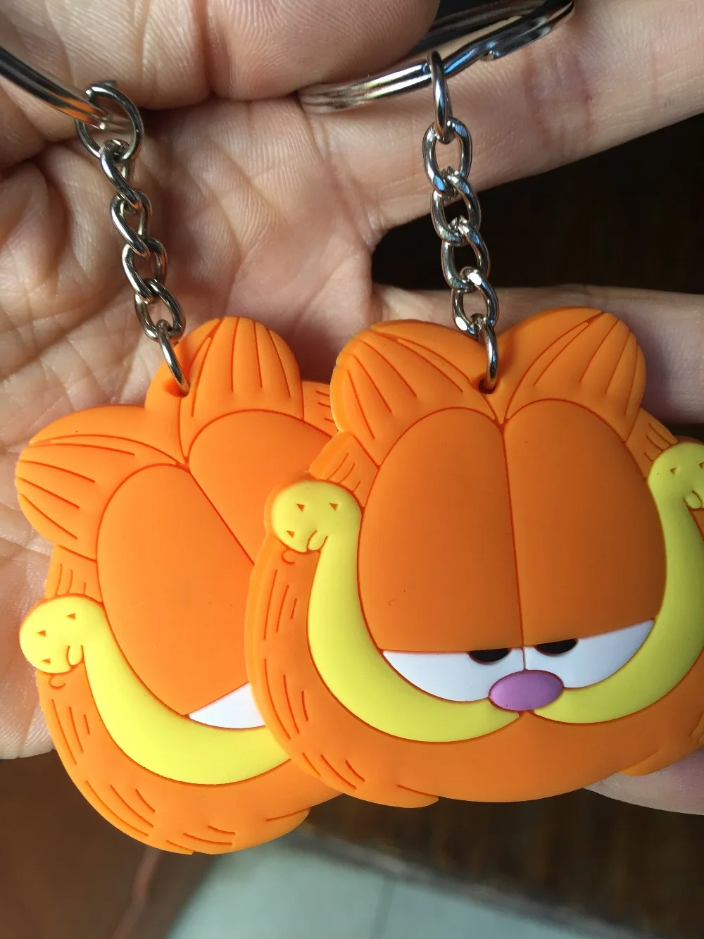 Брелок для ключей из ПВХ Garfield cat llaveros para mujer брелок porte clef блистерная карточка