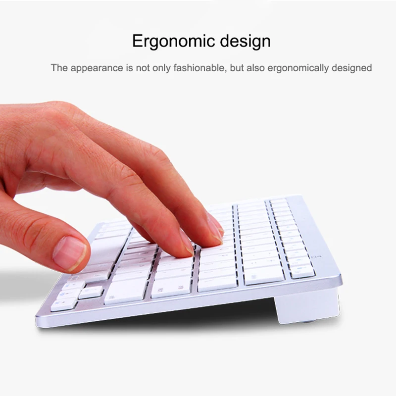 Wireless Keyboard Bluetooth 3.0 Ultra thin Quiet 78 keys Keyboards For IOS Android Tablet PC Windows iPad Smartphone | Компьютеры и