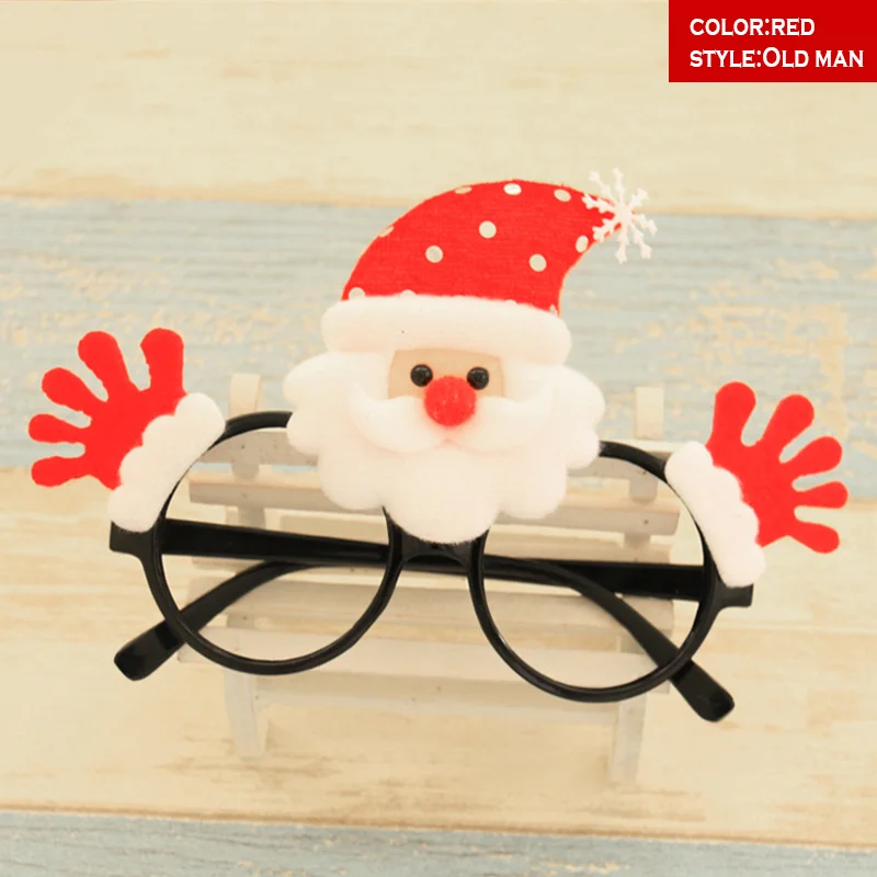 

Hot Selling Christmas Glasses Frame Novelty Fancy Dress Santa Snowman Bear Glasses Frame