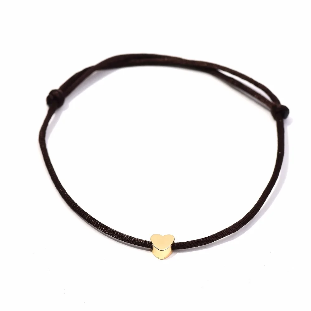 Красивый браслет SONGDA в виде сердца с красной нитью многоцветный веревочный