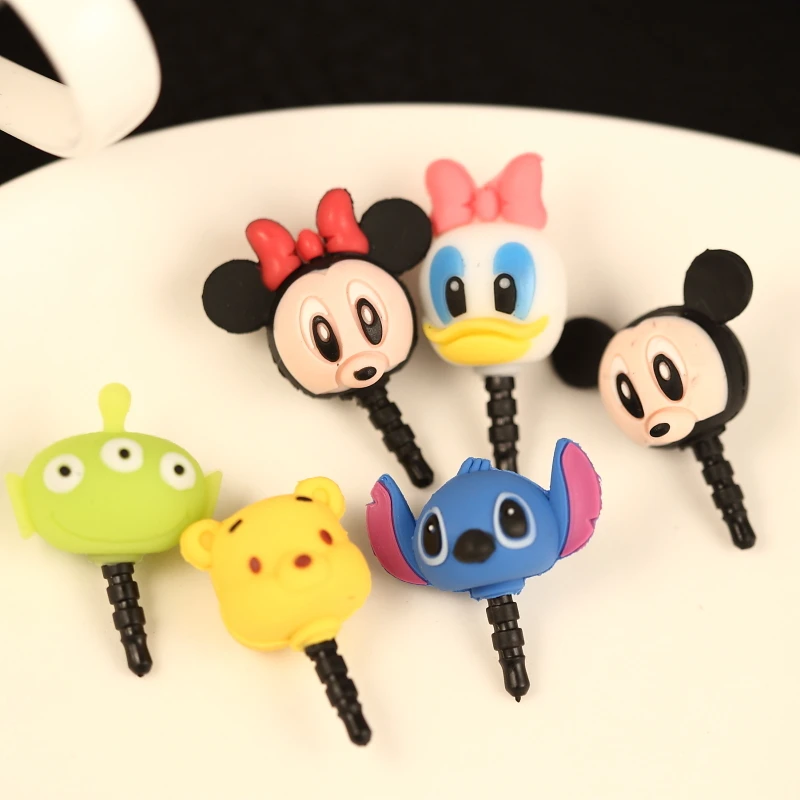 

Wholesale 60pcs/lot cute cartoon model Mickey anti dust plug for cell phone iphone 6 xiaomi Samsung kawaii ear jack earphone cap