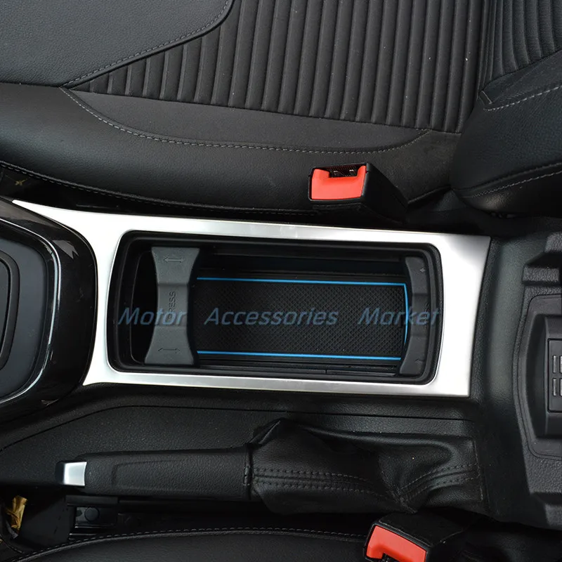 Новинка Центральный держатель стакана из нержавеющей стали облицовка для Ford Focus