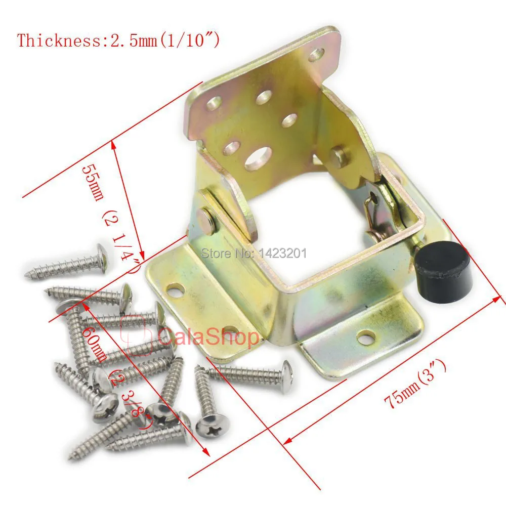 2 шт./лот стальной складной замок удлинитель ножек стола кровати кронштейн
