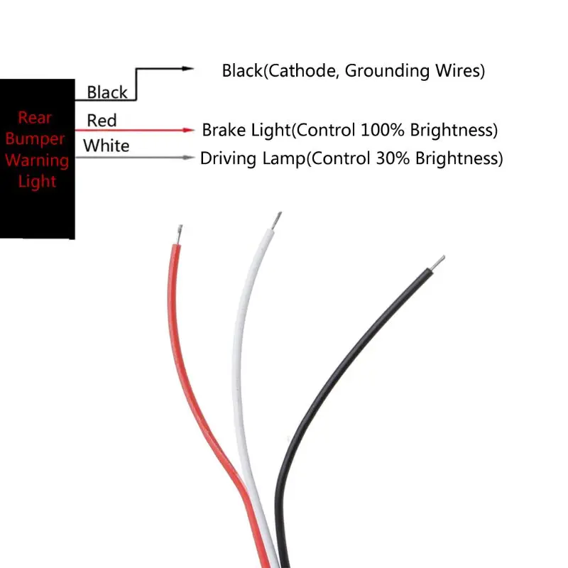 2 шт. светодиодный стоп-сигнал заднего бампера отражатель нфс задние фонари