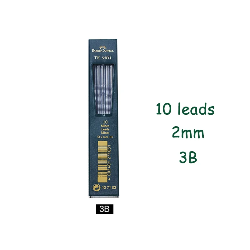 Faber Castell клатч карандаш TK 9400 2/3. 15 мм чертёжные механические/автоматические карандаши 3 H/5B/6B; включает 2 H/3B/F/H/5B/6B свинцовый стержень - Цвет: 1pc 2mm 3B