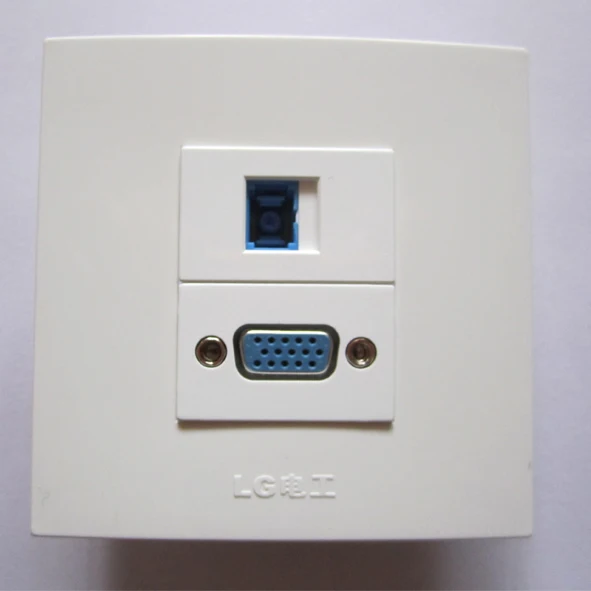 1 шт. универсальная настенная розетка 86 мм с разъемами VGA SC|socket ball|plate woodsocket f |