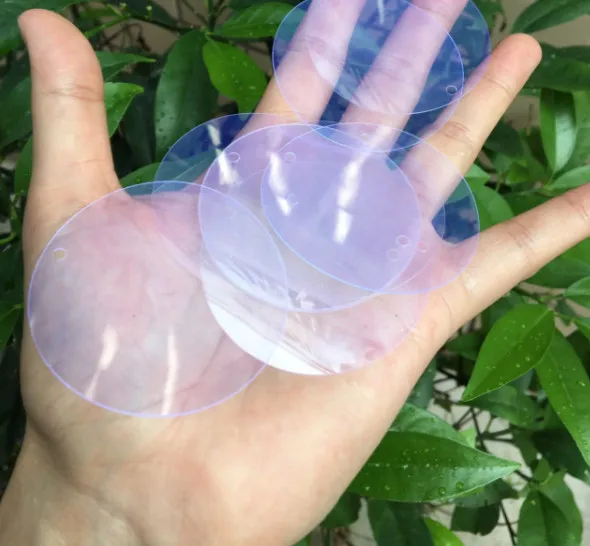 50 mm Circular Side Hole Transparent Sequins Clothing Accessories Stage Decoration Material Wedding Clothes | Дом и сад