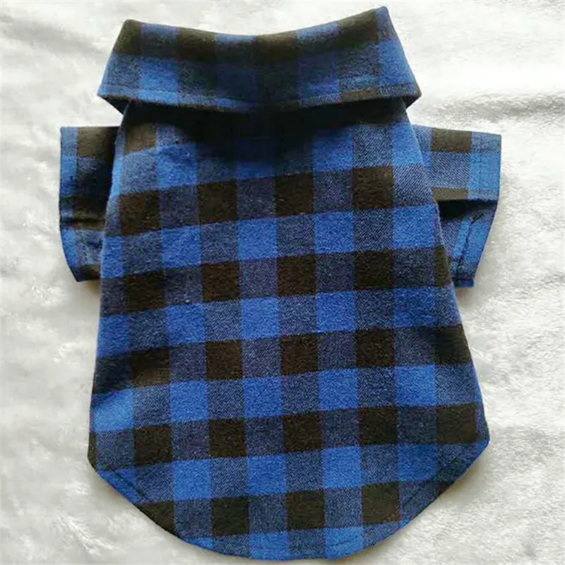 Одежда для собак клетчатая рубашка B457002Shawn|dog clothes|plaid dog clothesplaid shirt |